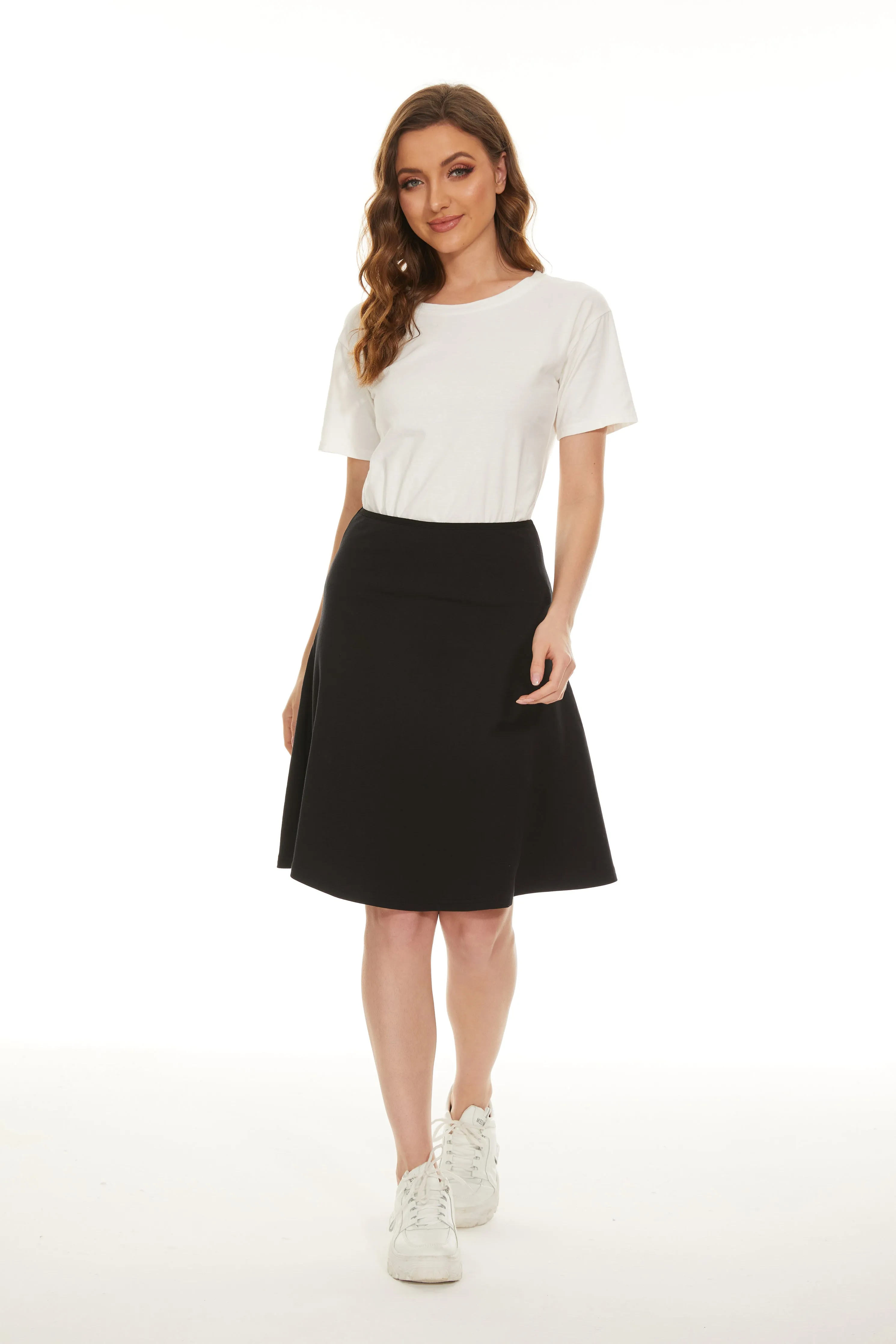 MM COTTON FIT N FLARE - BLACK