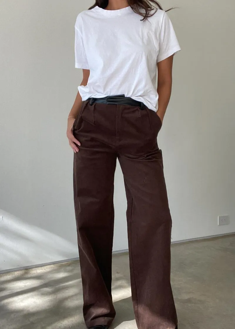 Mocha Corduroy Pants