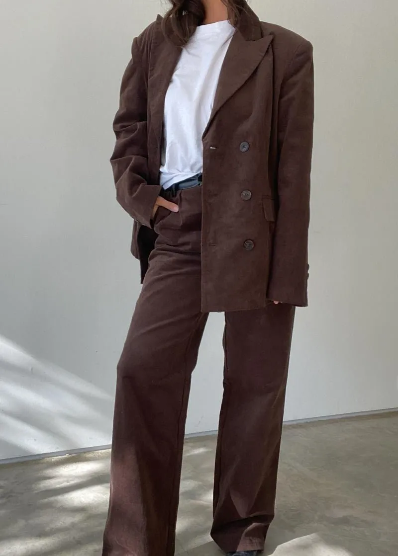 Mocha Corduroy Pants