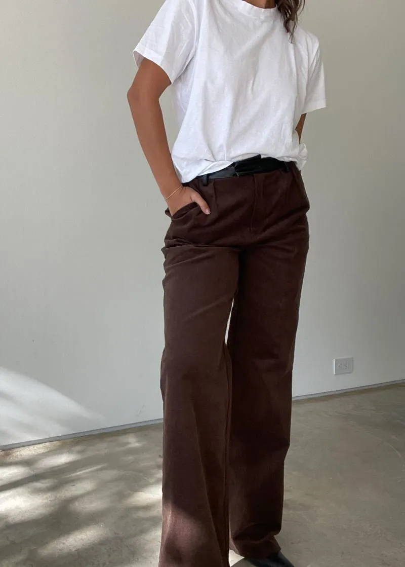 Mocha Corduroy Pants