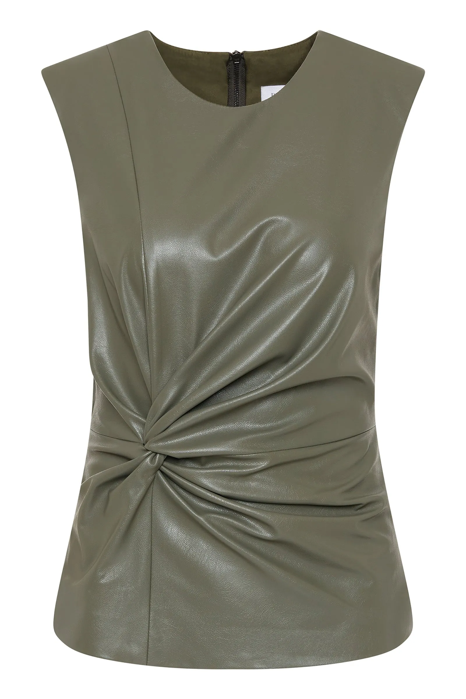 MOSS LEATHERETTE ILLUSION TOP