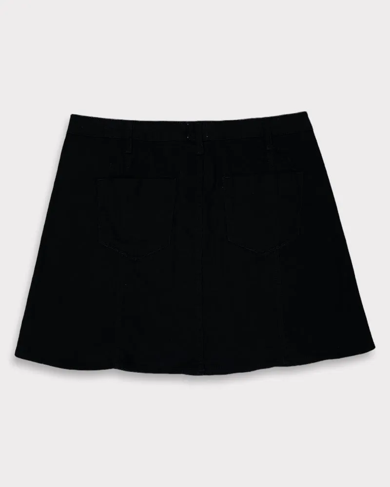 Mossimo Supply co. Black Buttom denim Mini Skirt (W33)