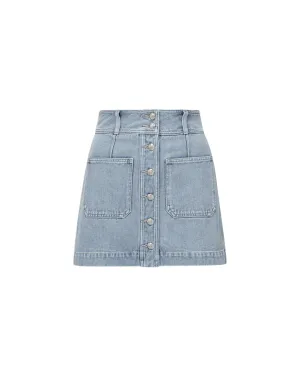 MOXIE DENIM MINI SKIRT