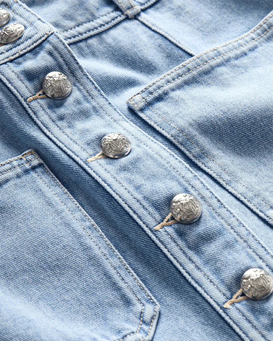 MOXIE DENIM MINI SKIRT