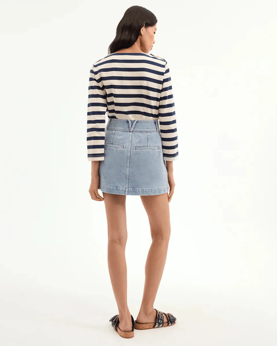 MOXIE DENIM MINI SKIRT