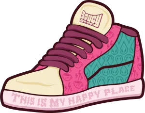 Mr. Pink Shoe Sticker