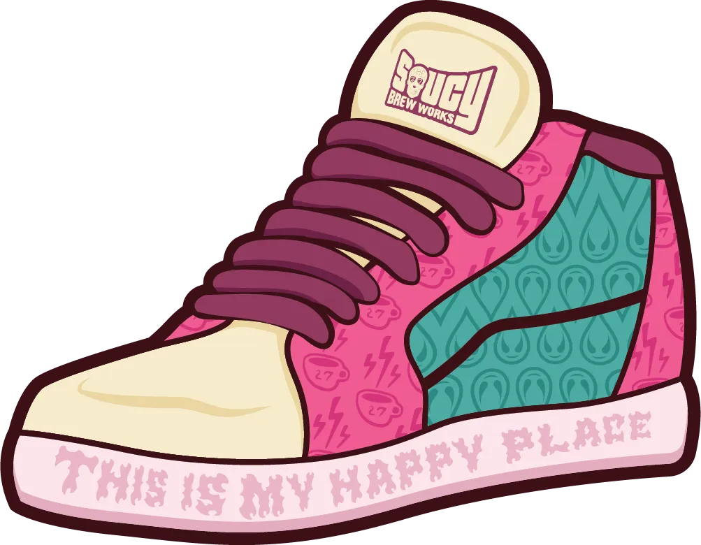Mr. Pink Shoe Sticker