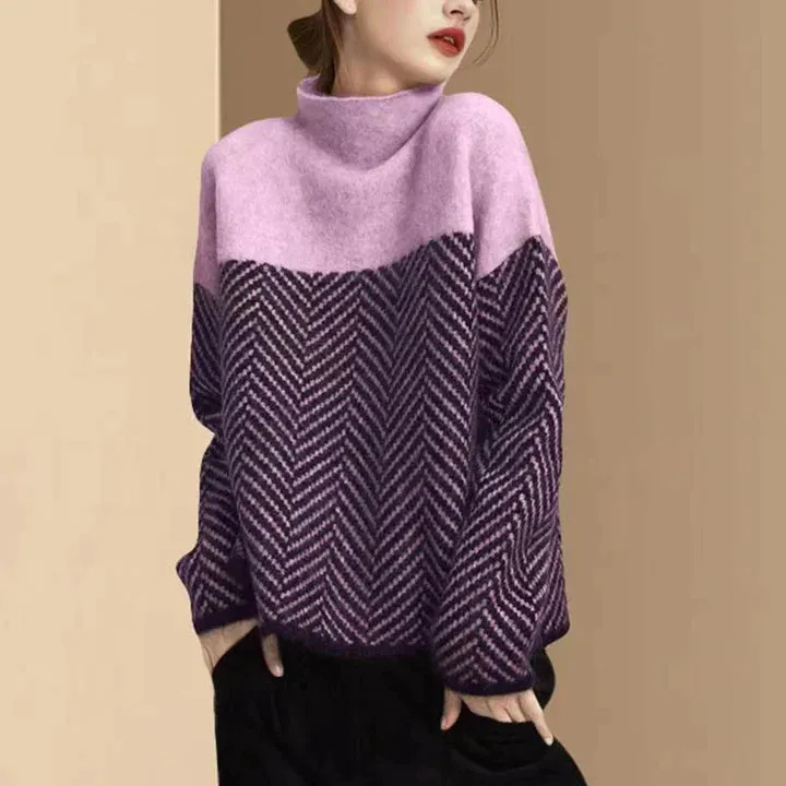Natasha – High Neck Cotton Jumper