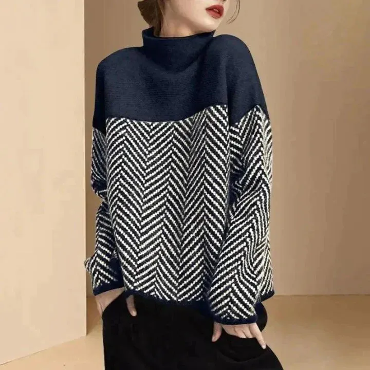 Natasha – High Neck Cotton Jumper
