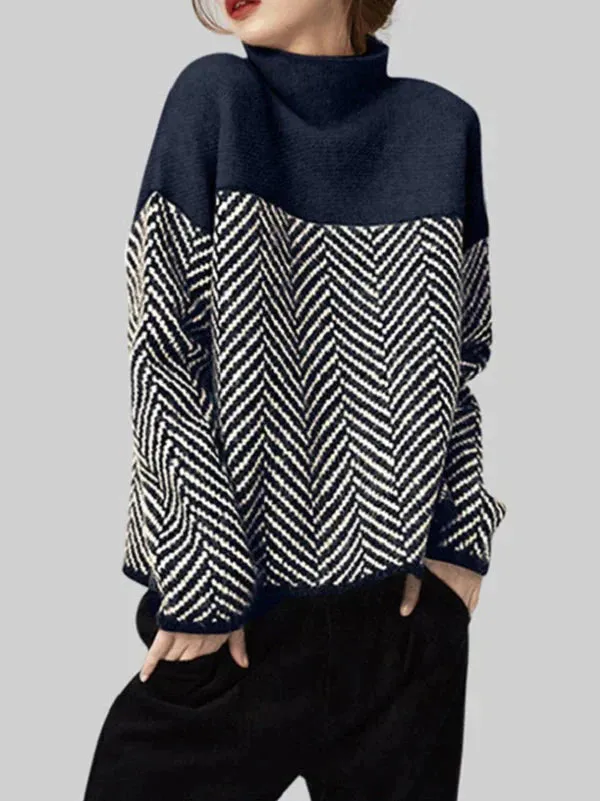 Natasha – High Neck Cotton Jumper