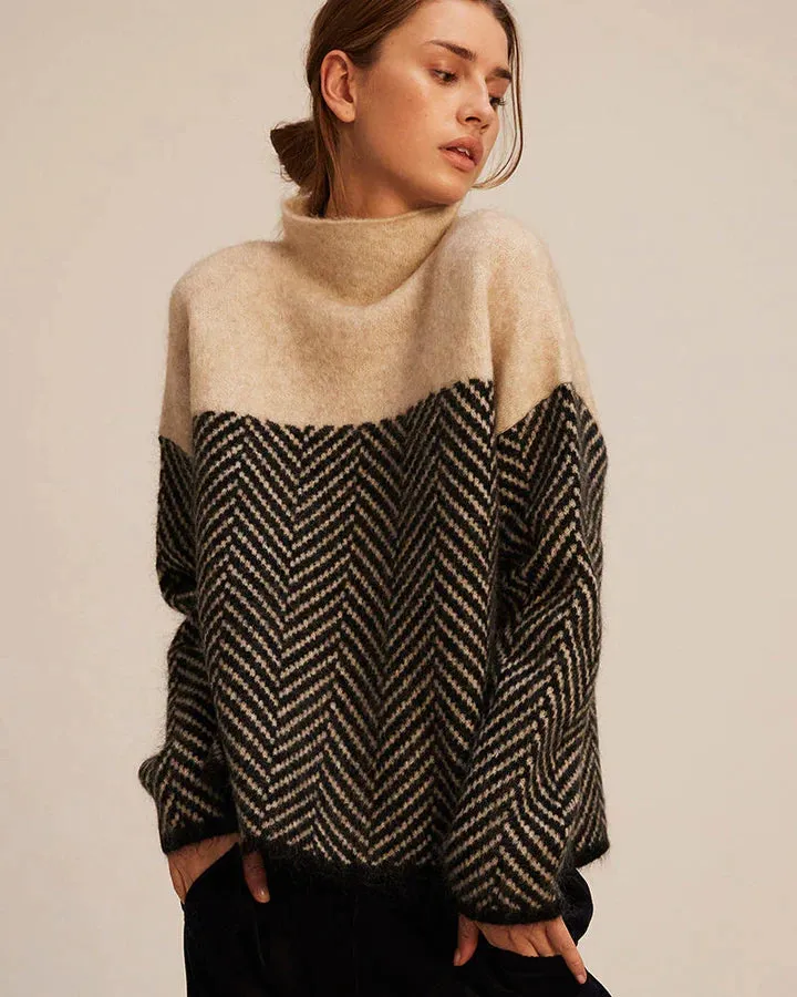 Natasha – High Neck Cotton Jumper