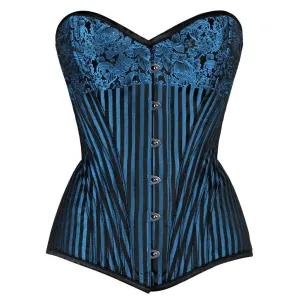 Nayelli Brocade Overbust Turquoise Corset