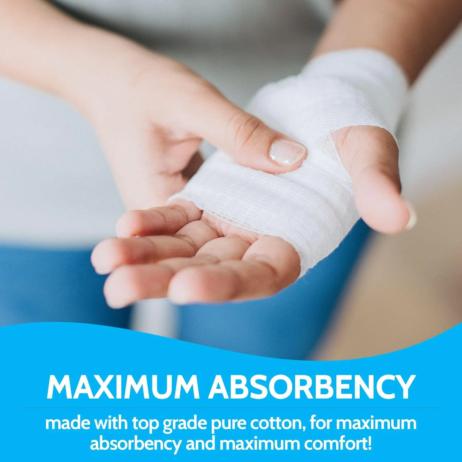 NEW Gauze Bandage Rolls - 4 Yards Per Roll of Sterile Medical Grade Gauze Bandage and Stretch Bandage Wrapping for Dressing All Types of Wounds and First Aid Kit by MEDca, (3" Pack of 12)