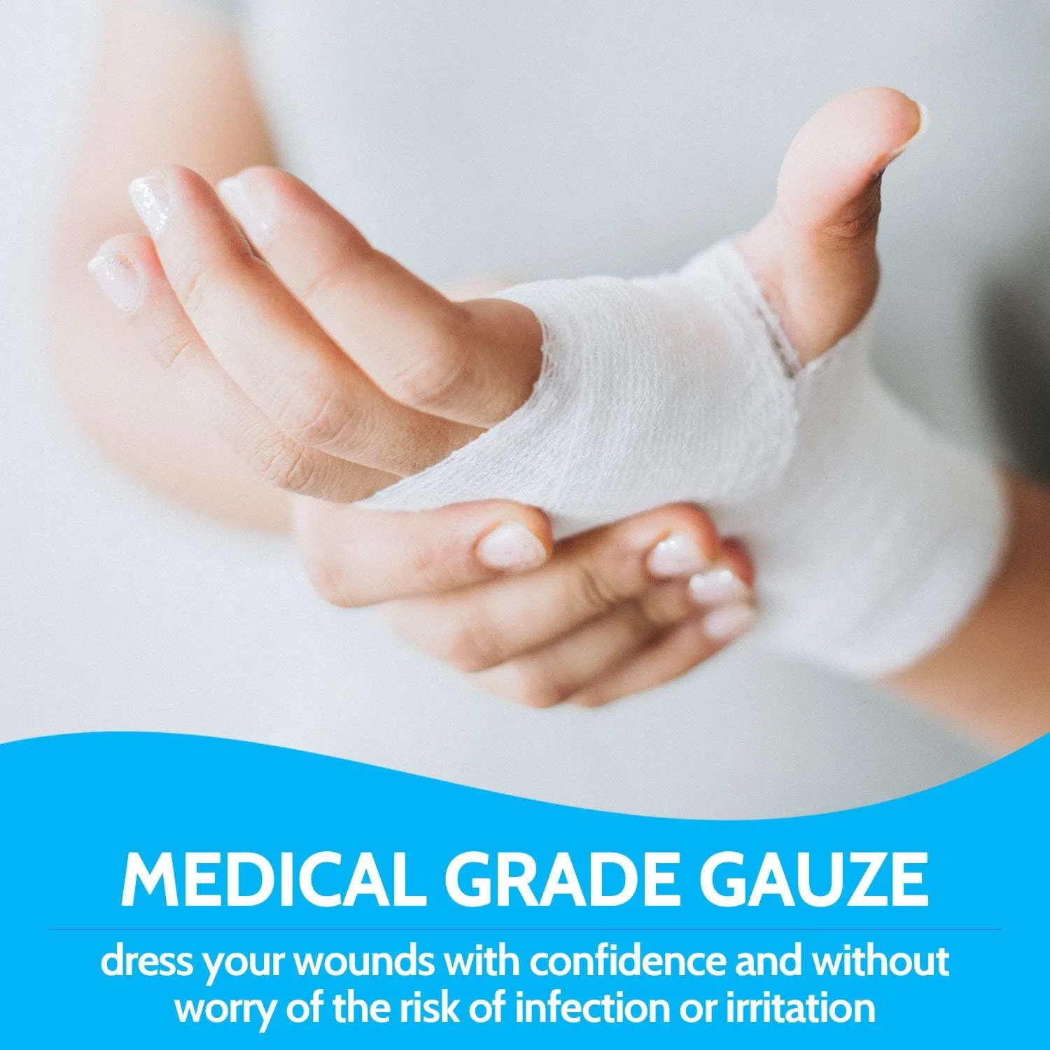 NEW Gauze Bandage Rolls - 4 Yards Per Roll of Sterile Medical Grade Gauze Bandage and Stretch Bandage Wrapping for Dressing All Types of Wounds and First Aid Kit by MEDca, (3" Pack of 12)