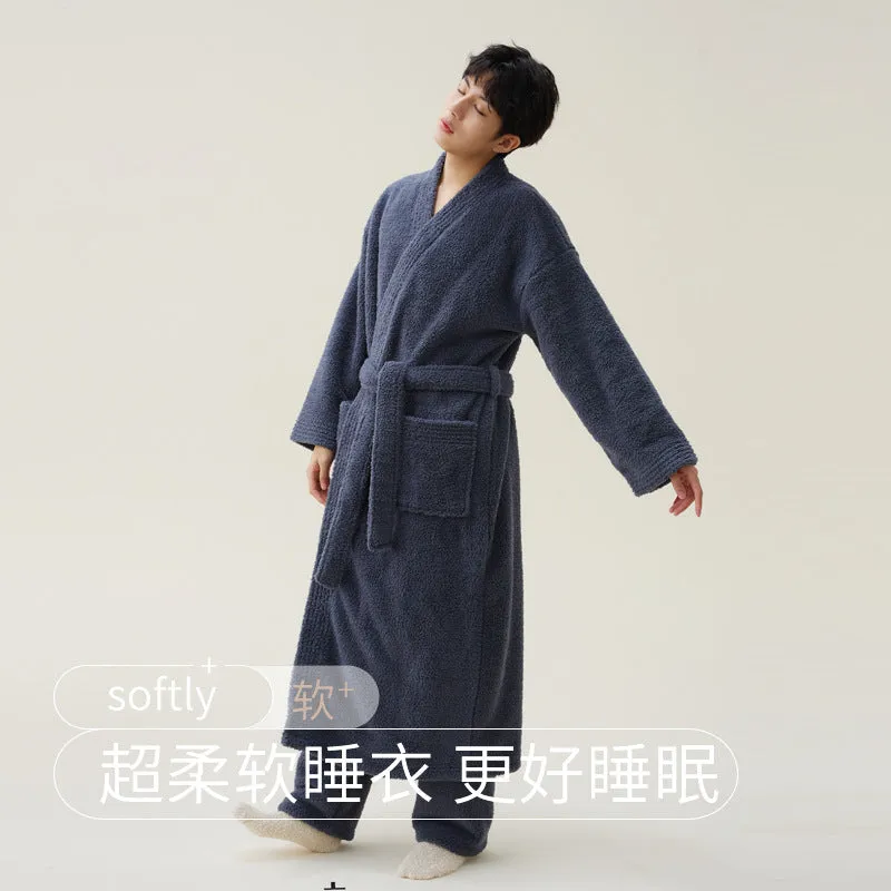 New Winter Coral Fleece Thickened Nightgown