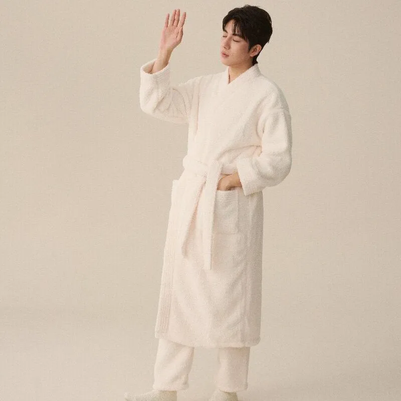 New Winter Coral Fleece Thickened Nightgown