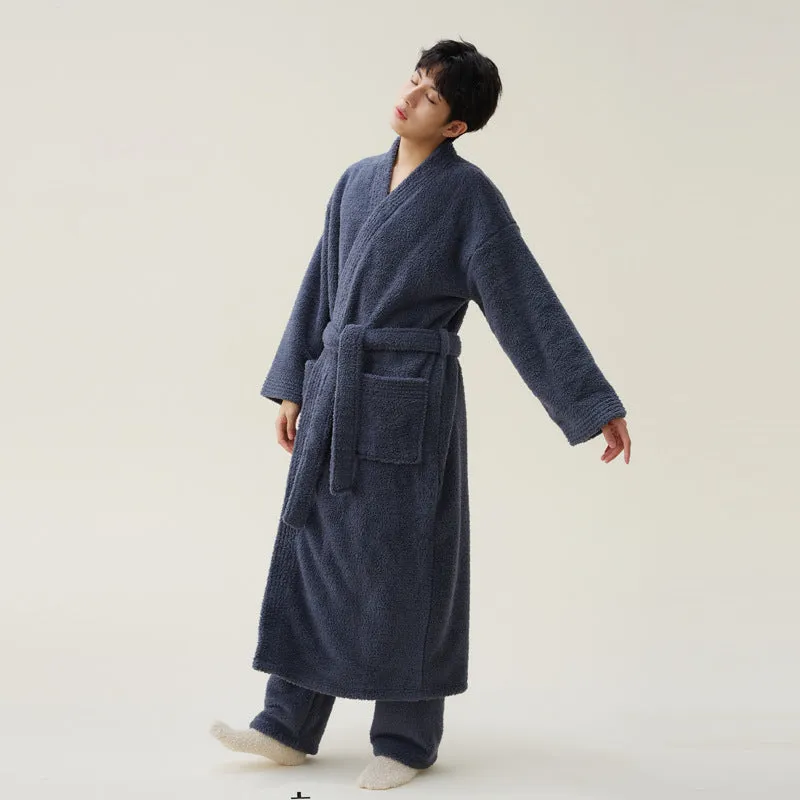New Winter Coral Fleece Thickened Nightgown