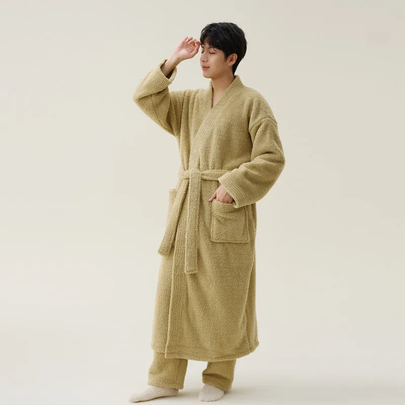 New Winter Coral Fleece Thickened Nightgown