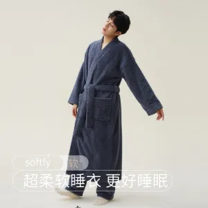 New Winter Coral Fleece Thickened Nightgown