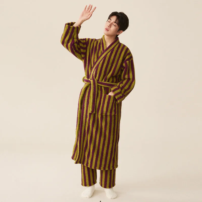 New Winter Thick Coral Fleece Nightgown