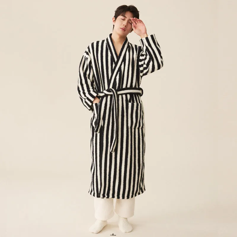 New Winter Thick Coral Fleece Nightgown