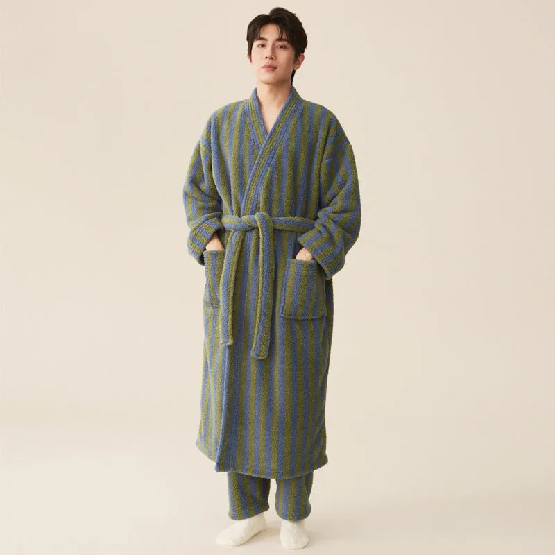 New Winter Thick Coral Fleece Nightgown