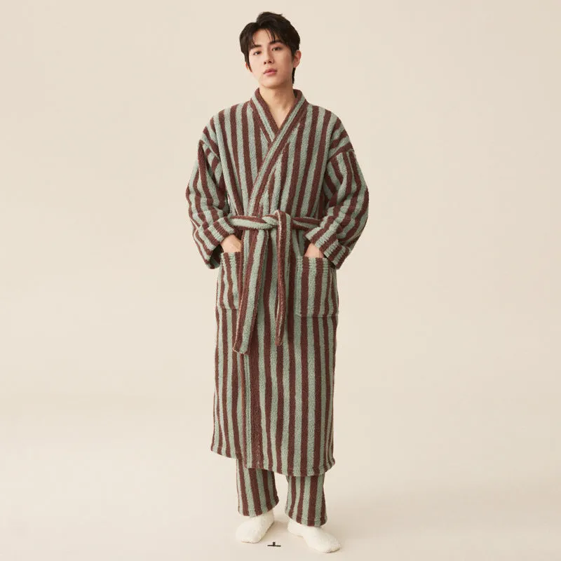 New Winter Thick Coral Fleece Nightgown