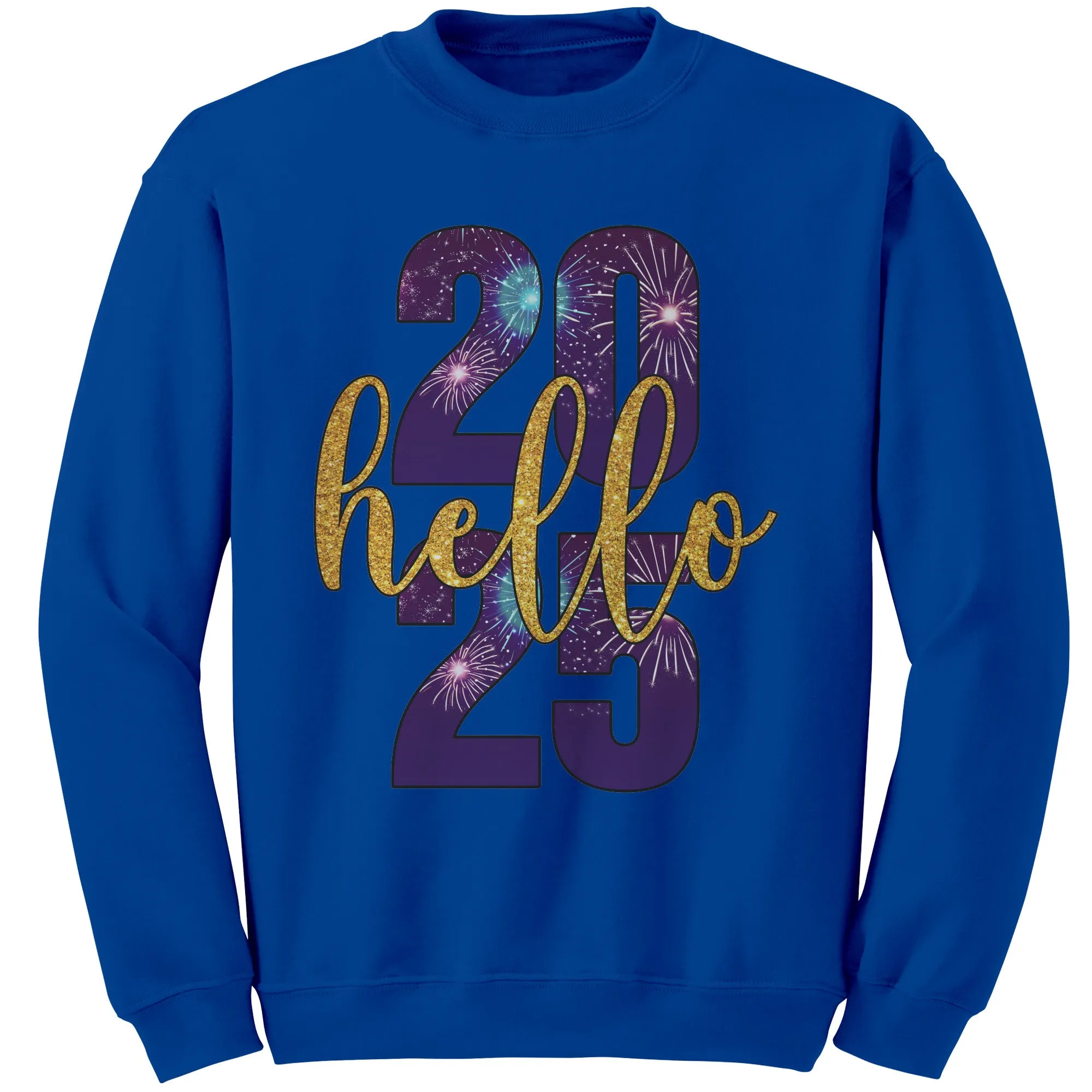 New Year Sweatshirt, Hello 2025 Sweatshirt, Happy New Year Sweater, Christmas Sweatshirt, Christmas Gift For Family Sweatshirt Gift