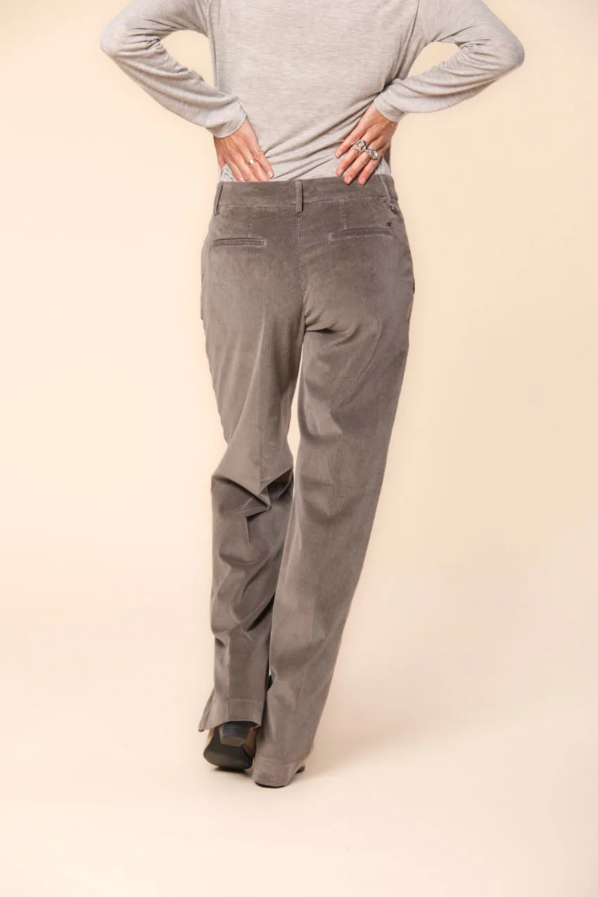 New York Straight women's chino pants in velvet corduroy straight fit 