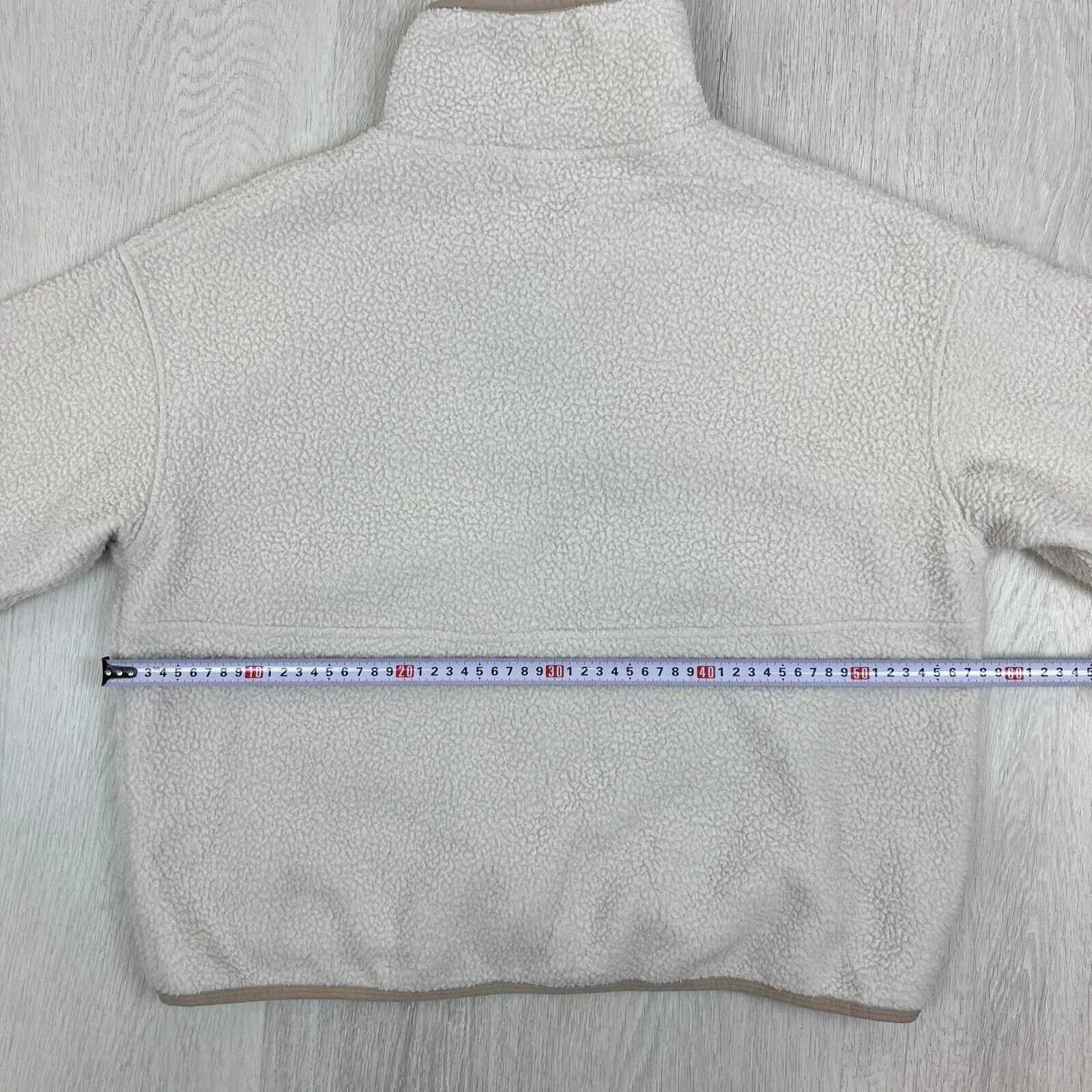 Nimble Womens Cream Polar Fleece 1/4 Zip Sweater Jumper Size Small