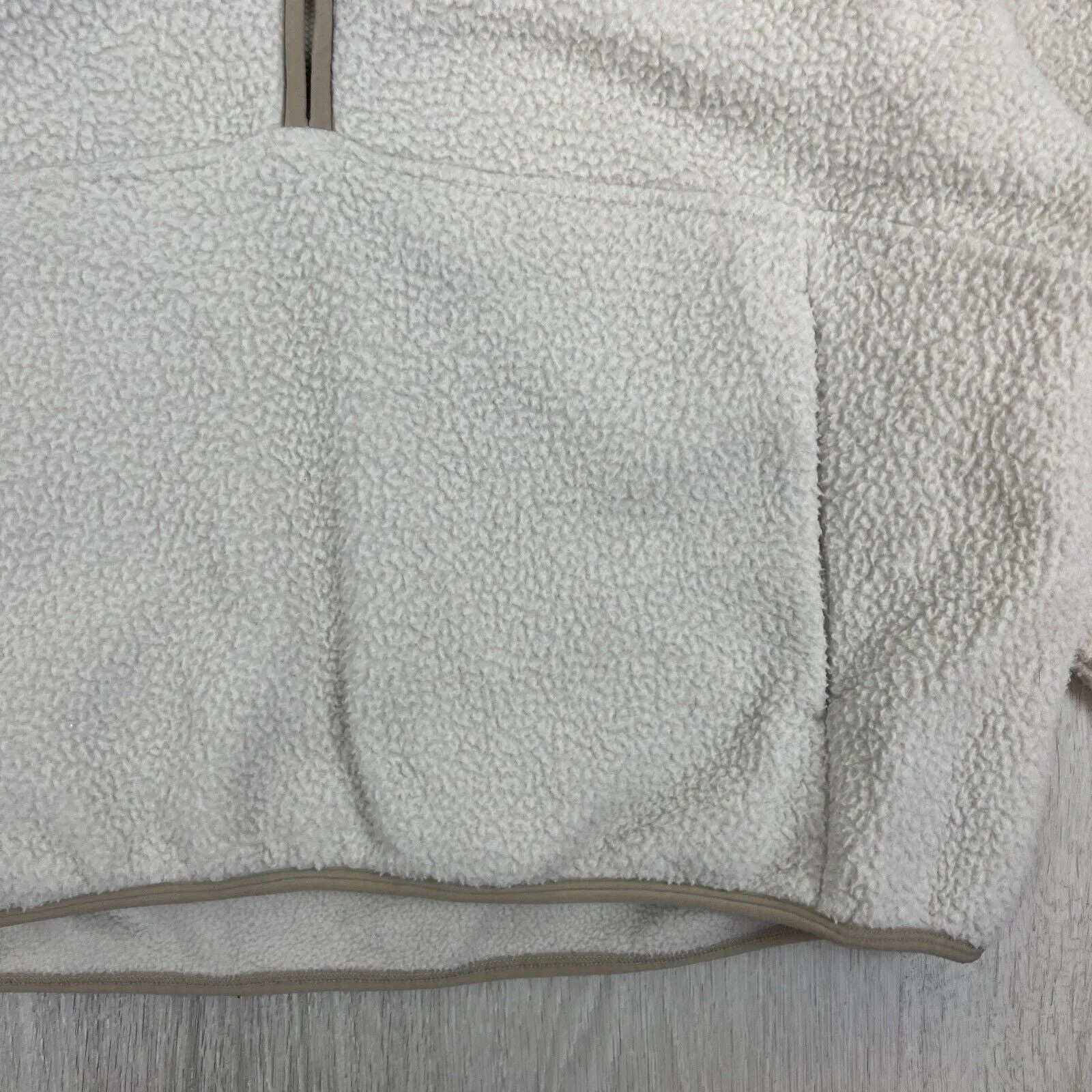 Nimble Womens Cream Polar Fleece 1/4 Zip Sweater Jumper Size Small