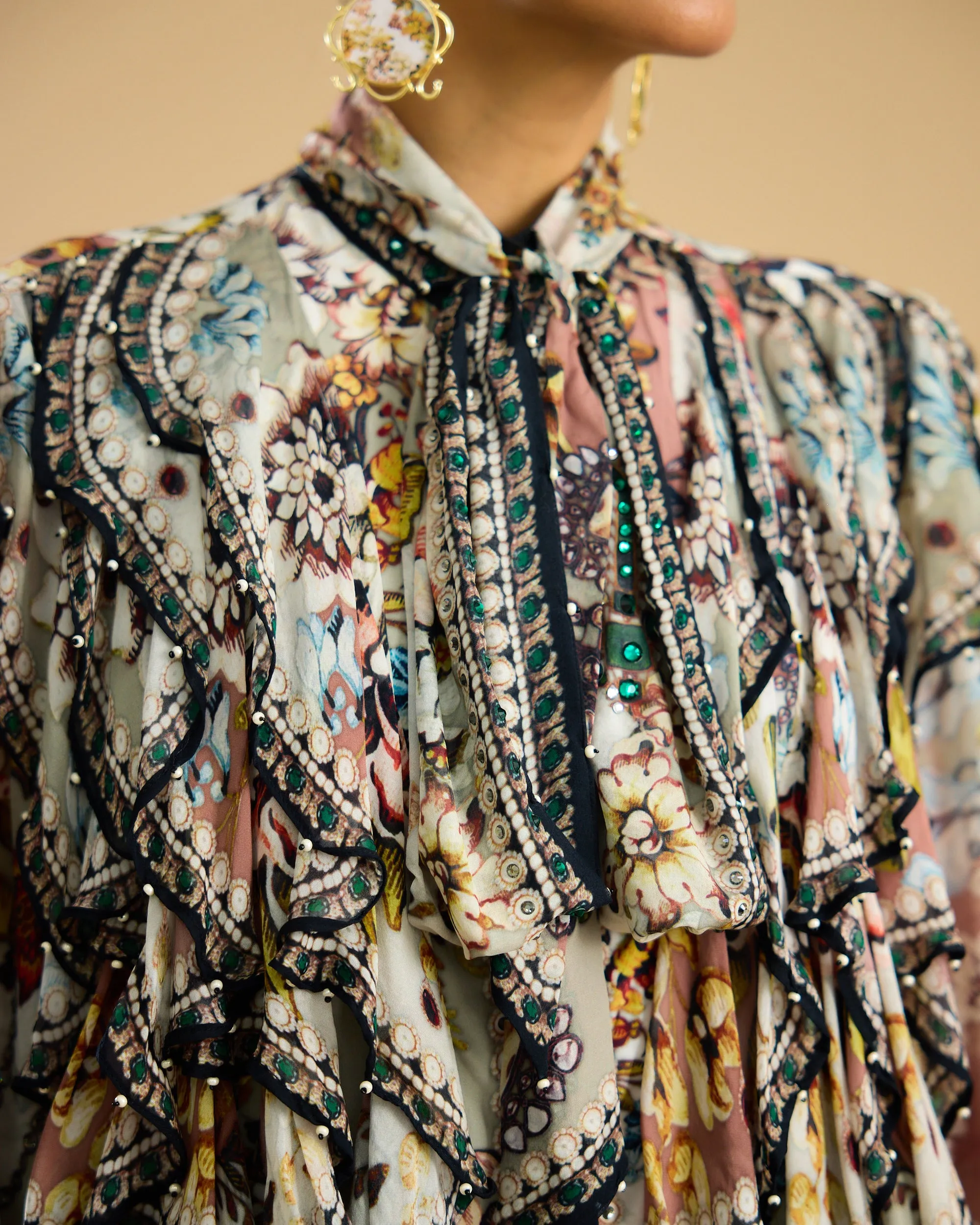 Nizam : Franchesca - Ivory/Peach