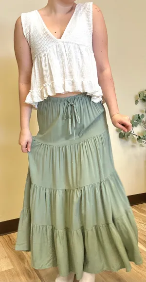NO LONGER THERE CROPPED BABYDOLL TOP