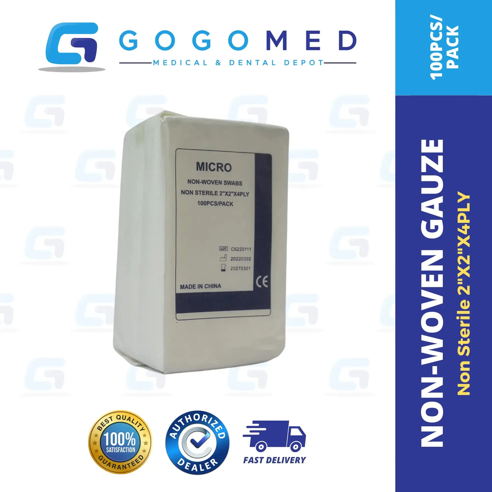 Non-woven Gauze (Non Sterile) 100 pcs