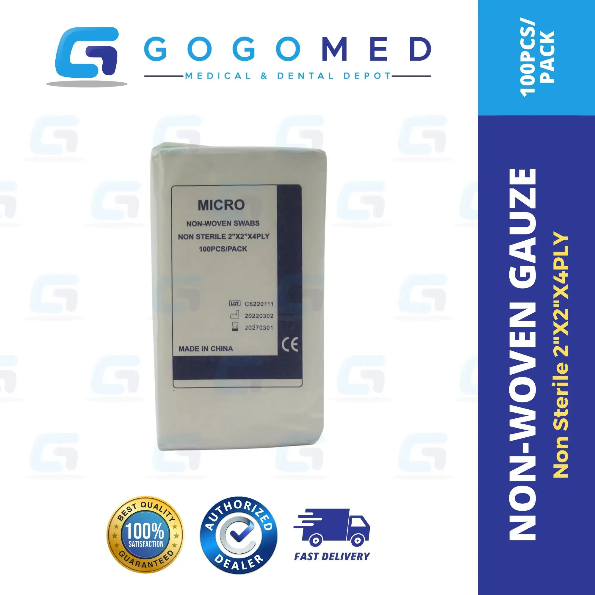 Non-woven Gauze (Non Sterile) 100 pcs