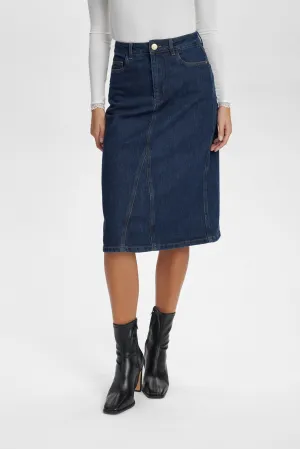 NULONDON SKIRT - Dark Blue Denim