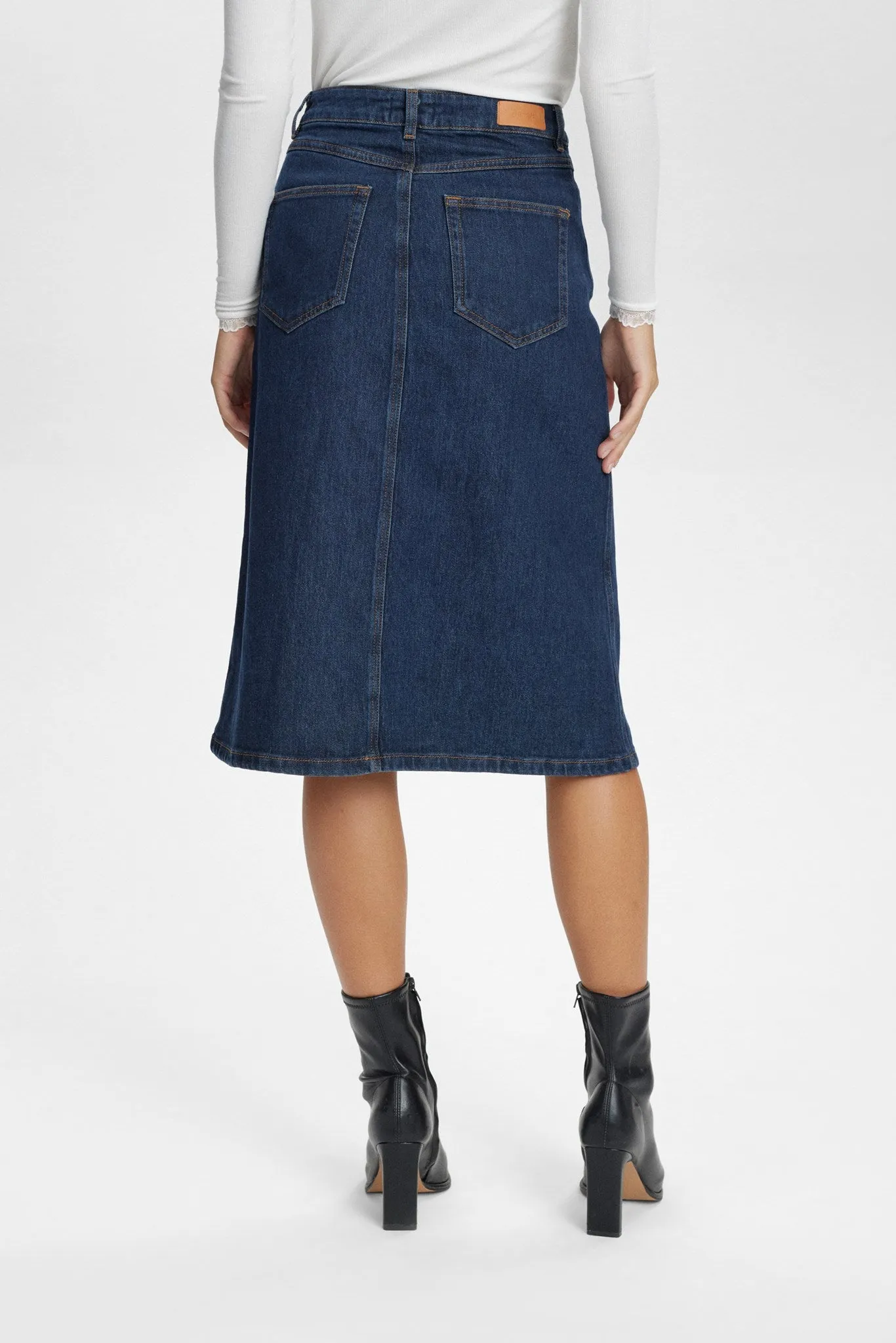 NULONDON SKIRT - Dark Blue Denim