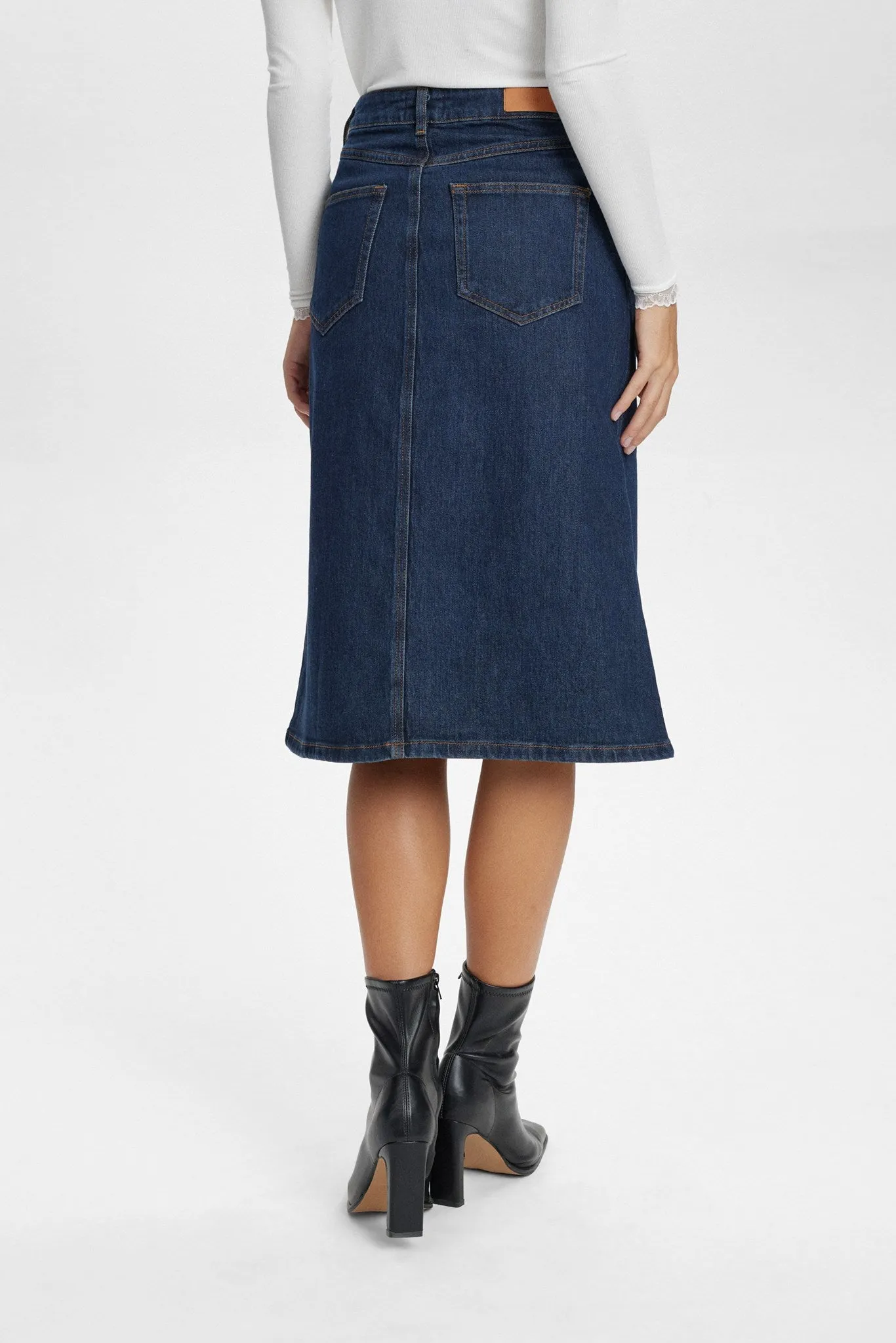 NULONDON SKIRT - Dark Blue Denim