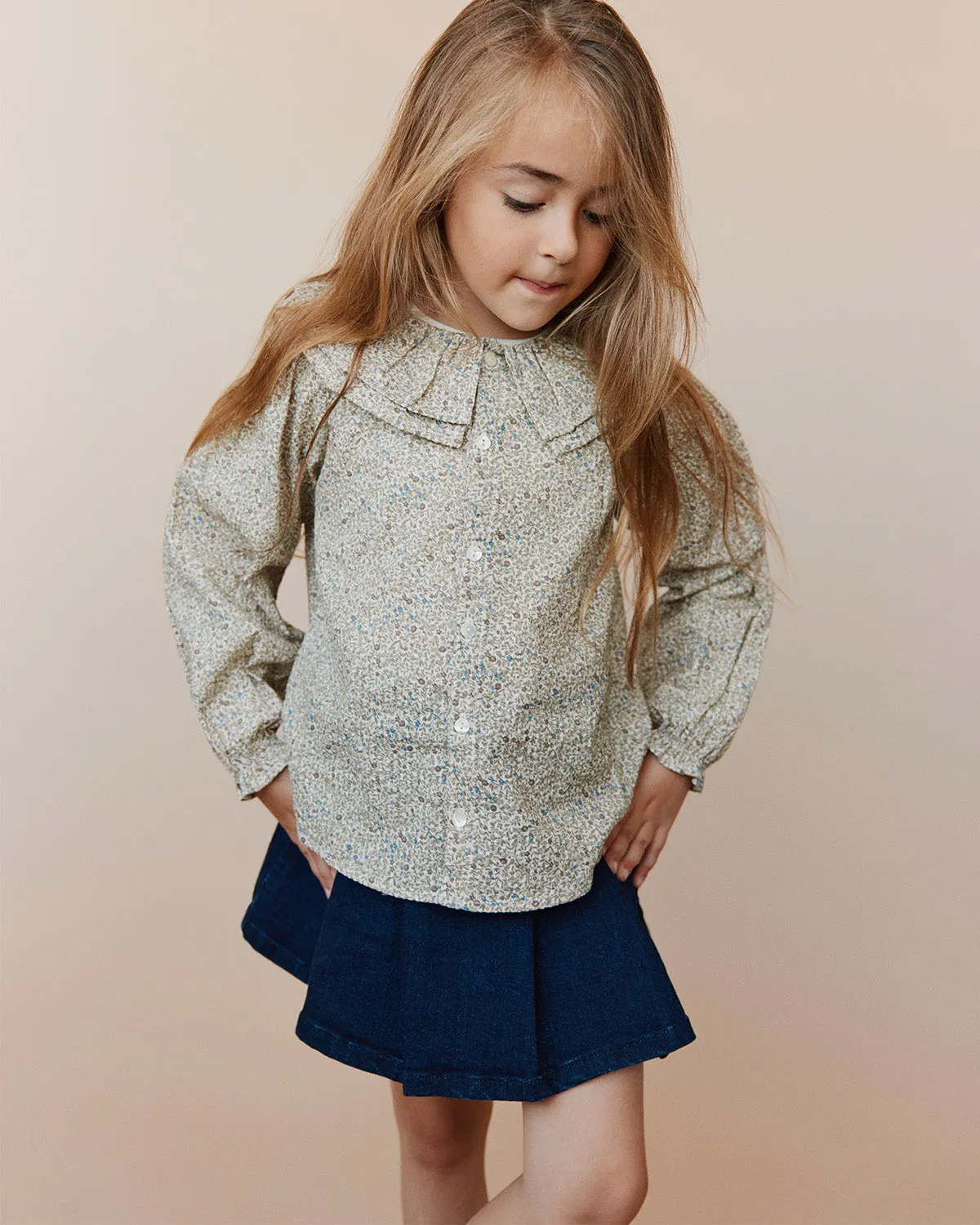 NUMASK SKIRT - Dark denim blue