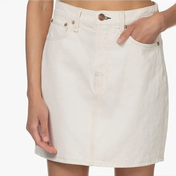 NWT Rag &amp; Bone High Rise Mini Skirt Ecru