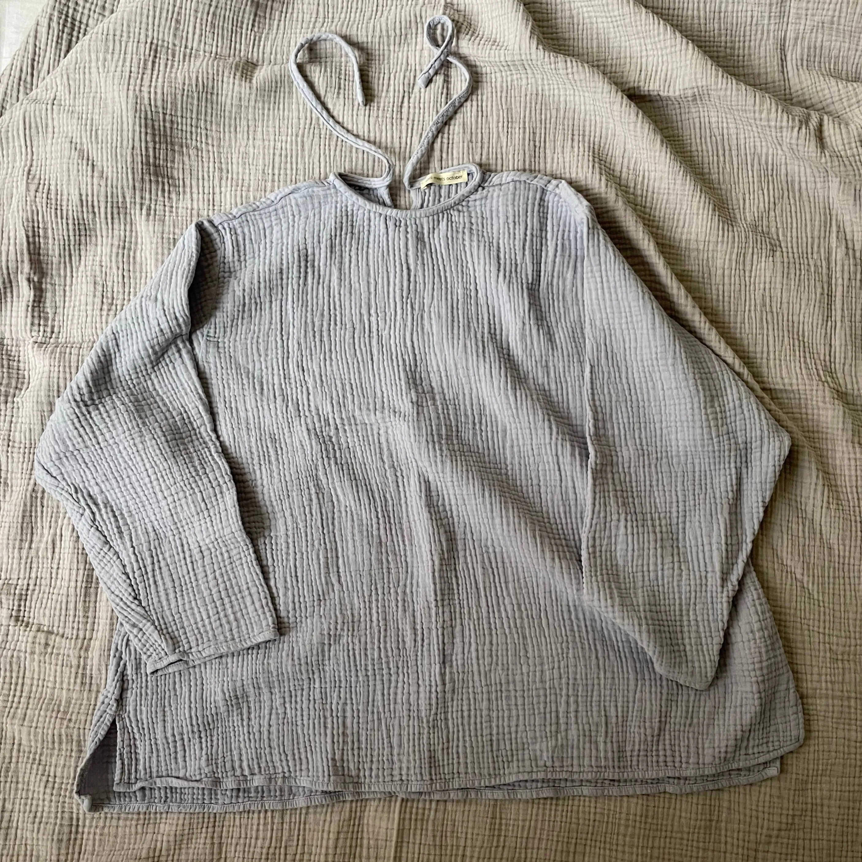 October Top Pale Blue (New Version)
