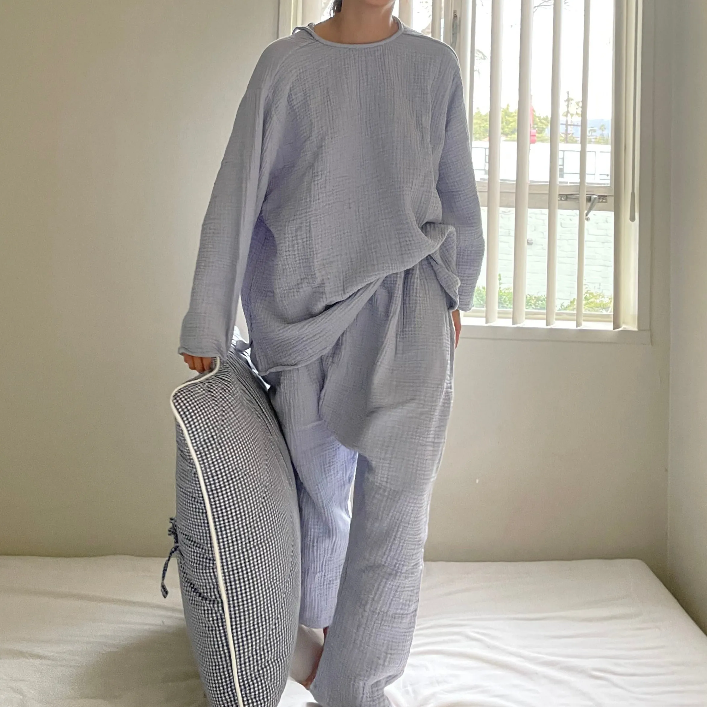 October Top Pale Blue (New Version)