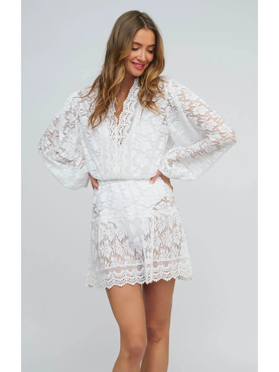 Ola Kaftan In White