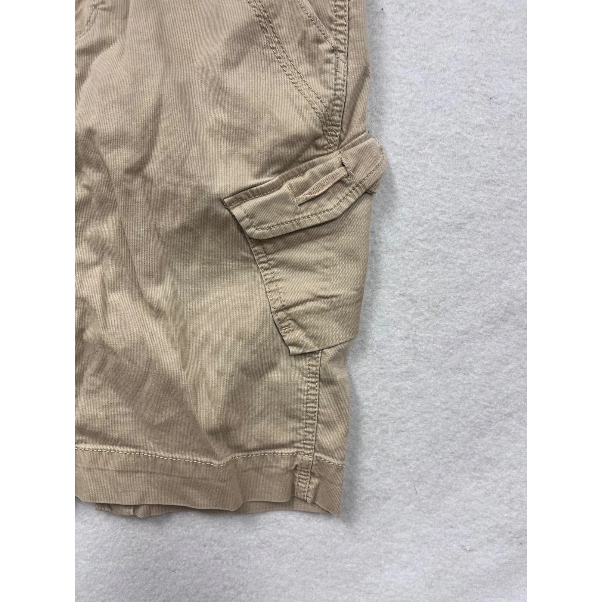 Old Navy Womens Khaki Cargo Skirt Size 2 Cotton & Spandex With Pockets #6798
