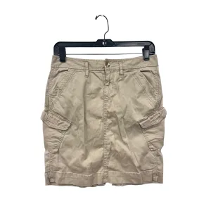 Old Navy Womens Khaki Cargo Skirt Size 2 Cotton & Spandex With Pockets #6798