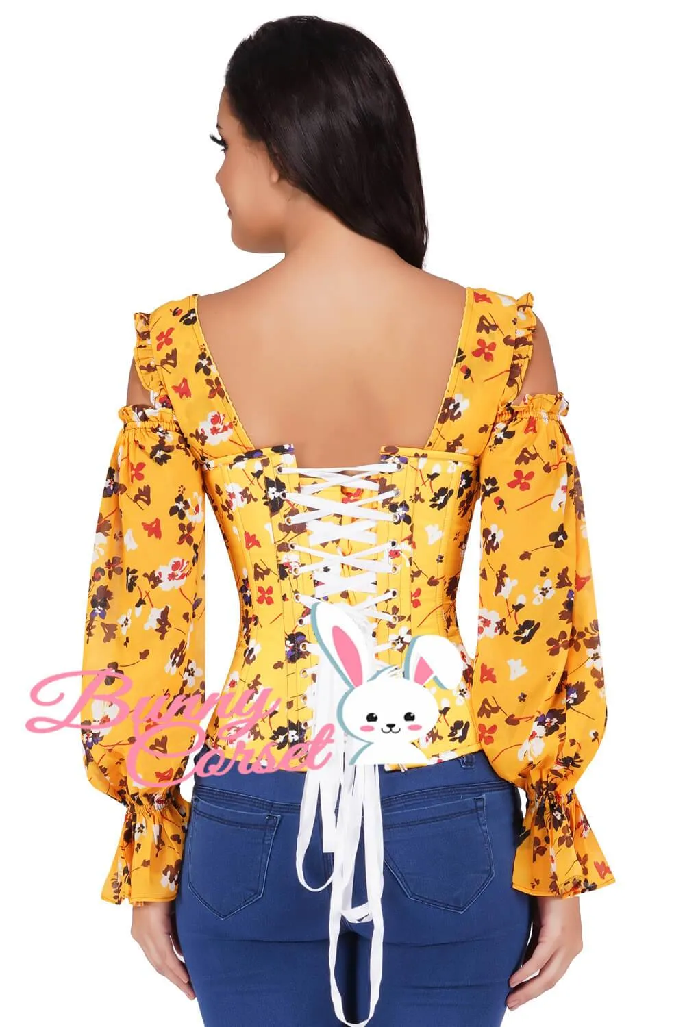 Olivia Cold Shoulder Overbust Corset
