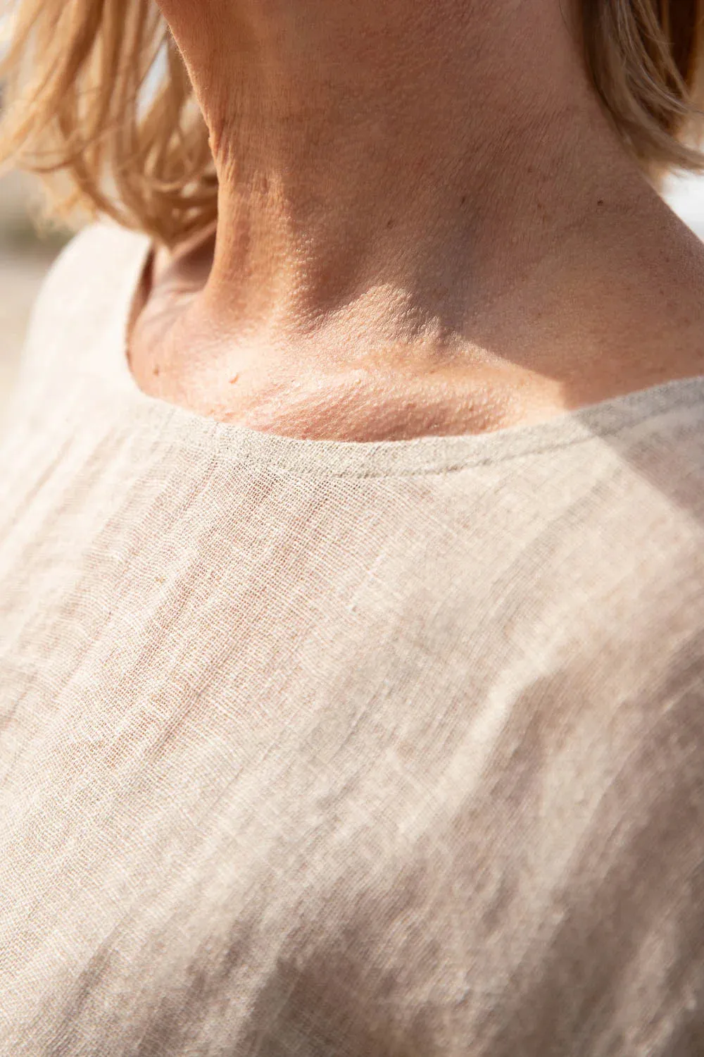 Olivia Linen Top Natural