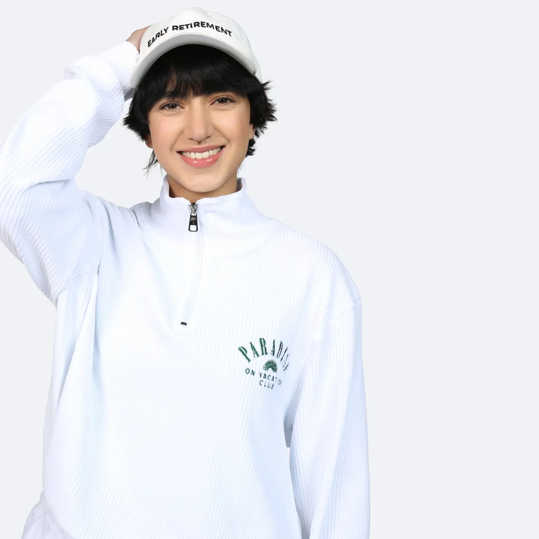On Vacation Corduroy Unisex Sweater "Paradise"