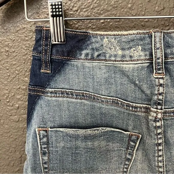 One Teaspoon 2020 Mini High Waist Denim Skirt in Superstar Blue size 22