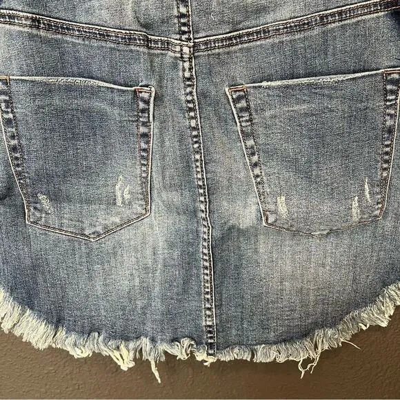 One Teaspoon 2020 Mini High Waist Denim Skirt in Superstar Blue size 26